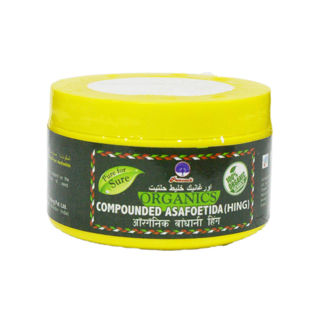 PEACOCK ORGANIC HING 100GM
