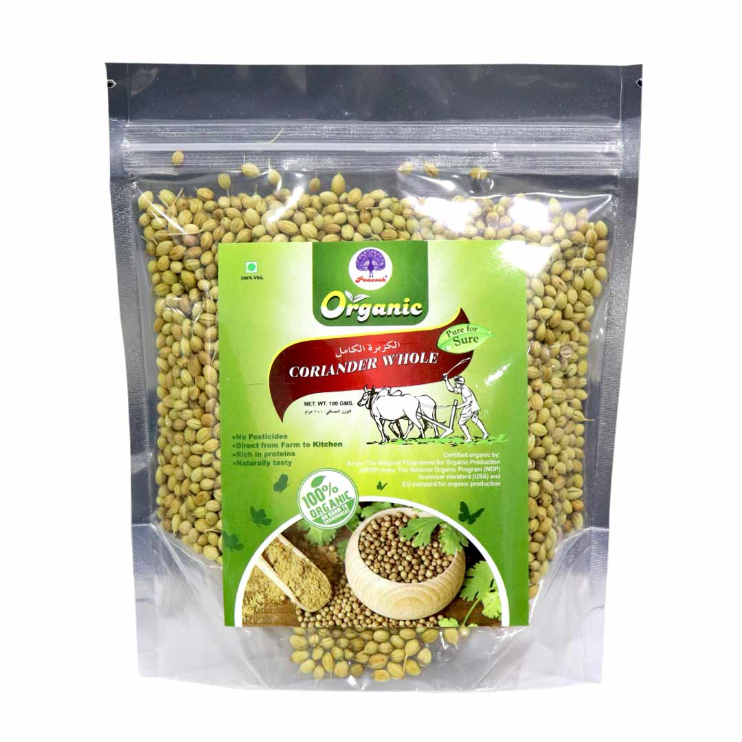 ORGANIC CORIENDER WHL 100GM