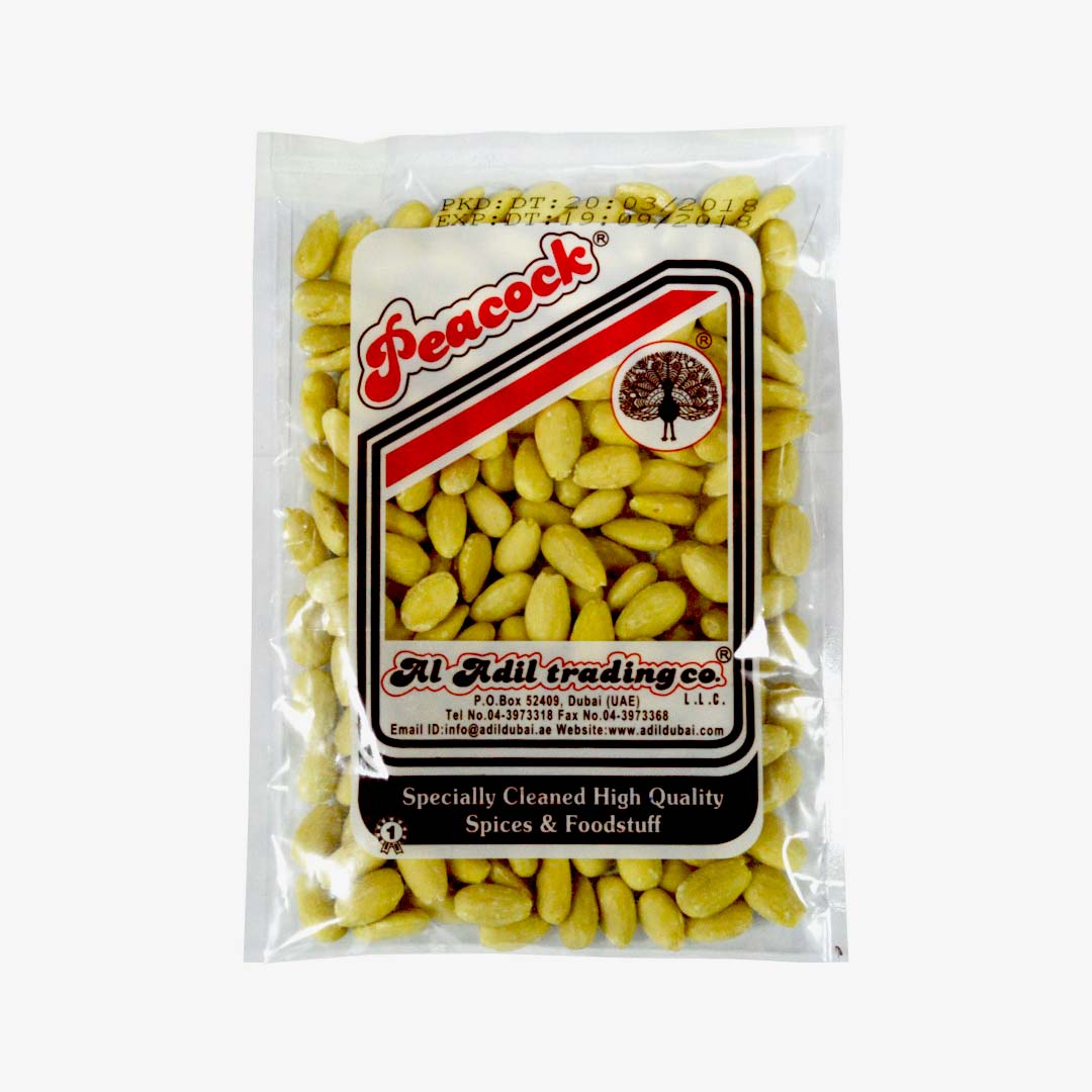 PEACOCK ALMOND BLACHED WHOLE 800GM