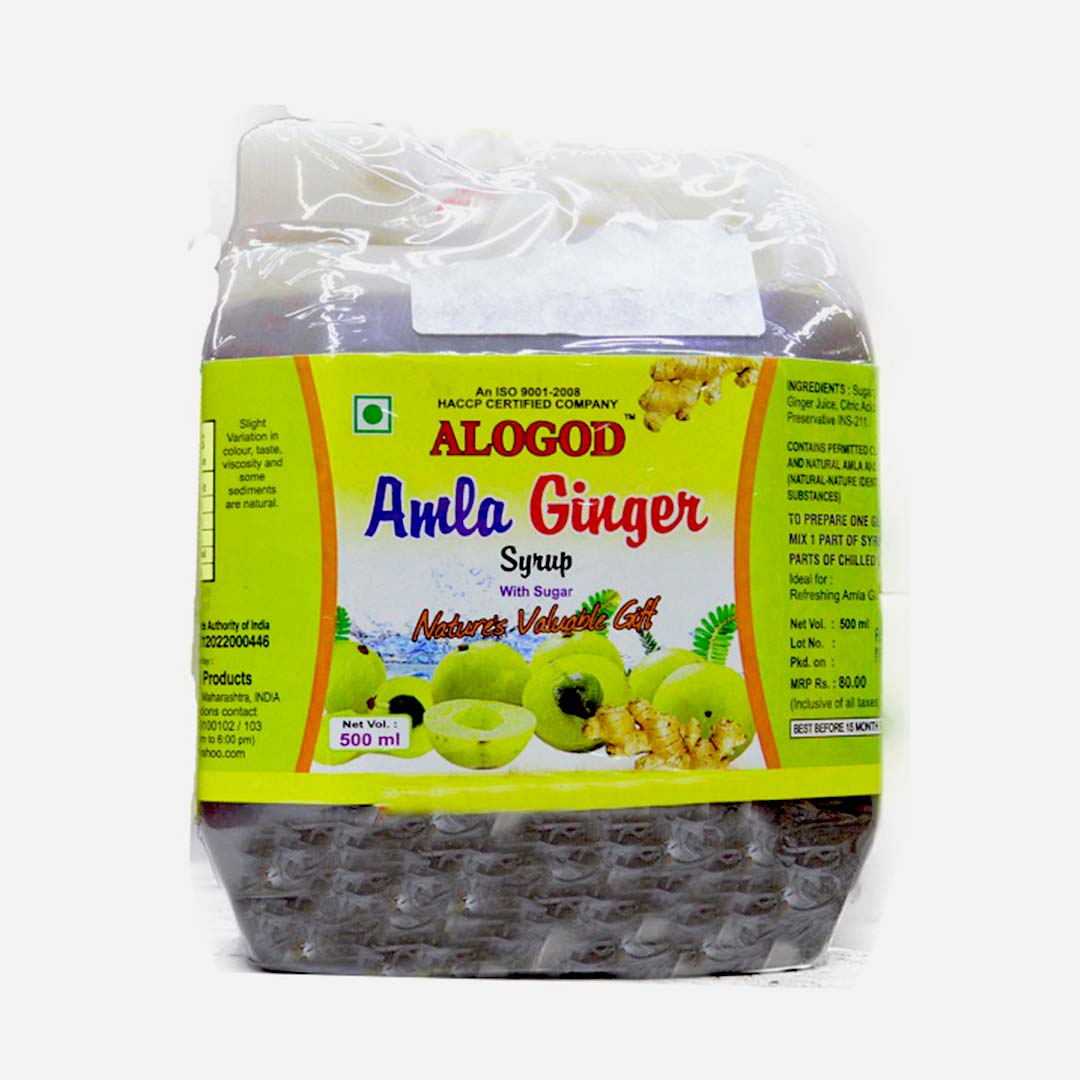 ALOGOD AMLA SYRUP W/GIN 500 ML