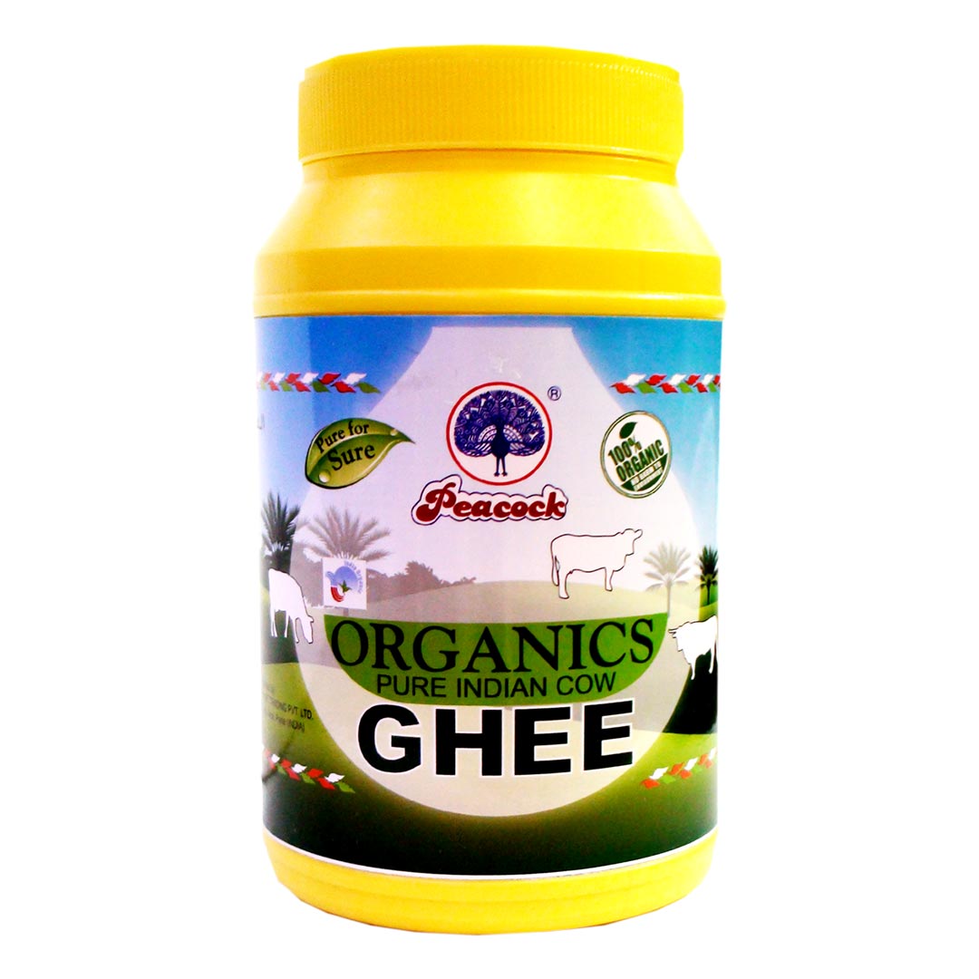 PEACOCK ORGANIC GHEE 1LTR