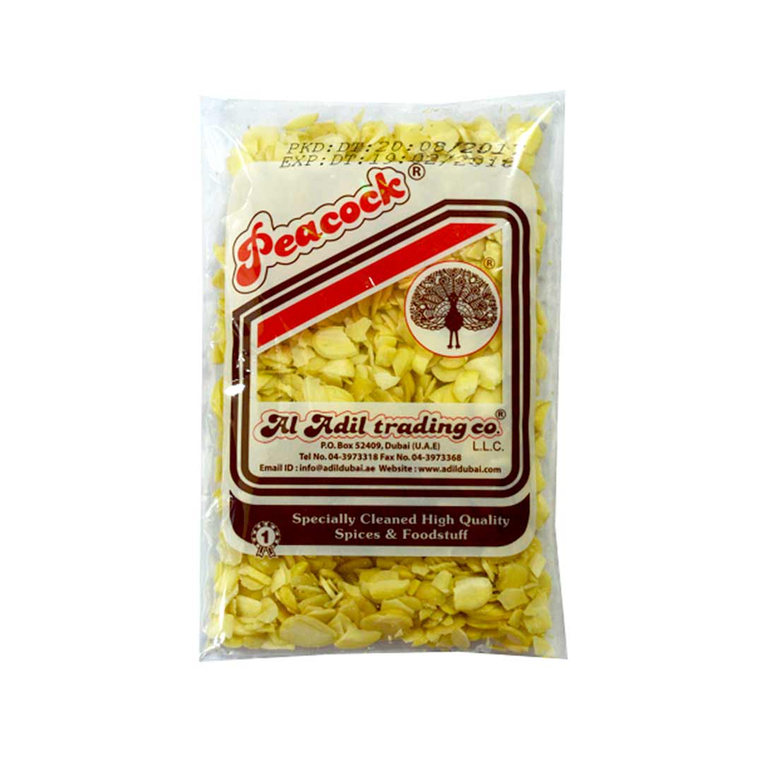 PEACOCK ALMOND SLICE 100G