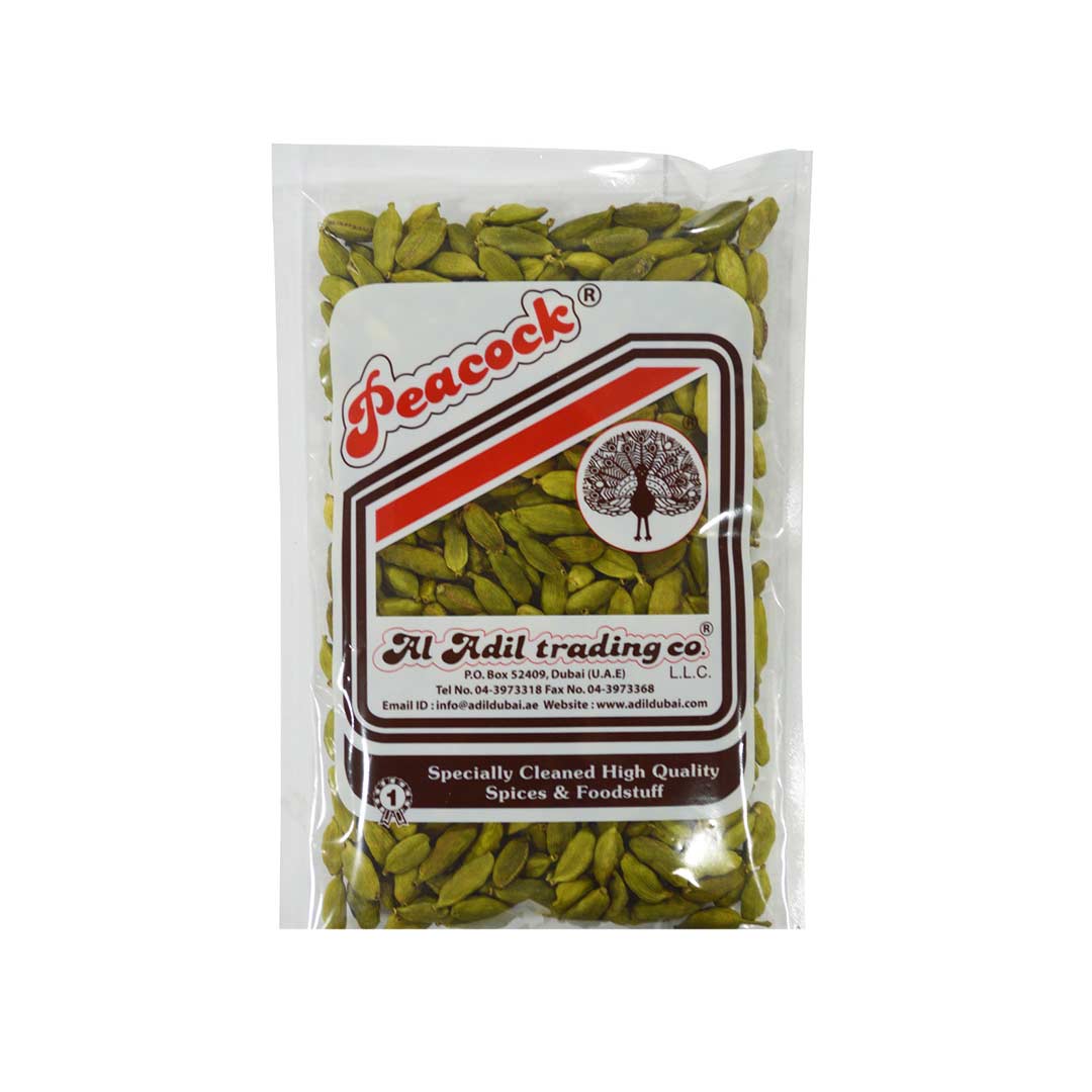 PEACOCK GREEN CARDAMOM NO 1(OT5) 250 GM