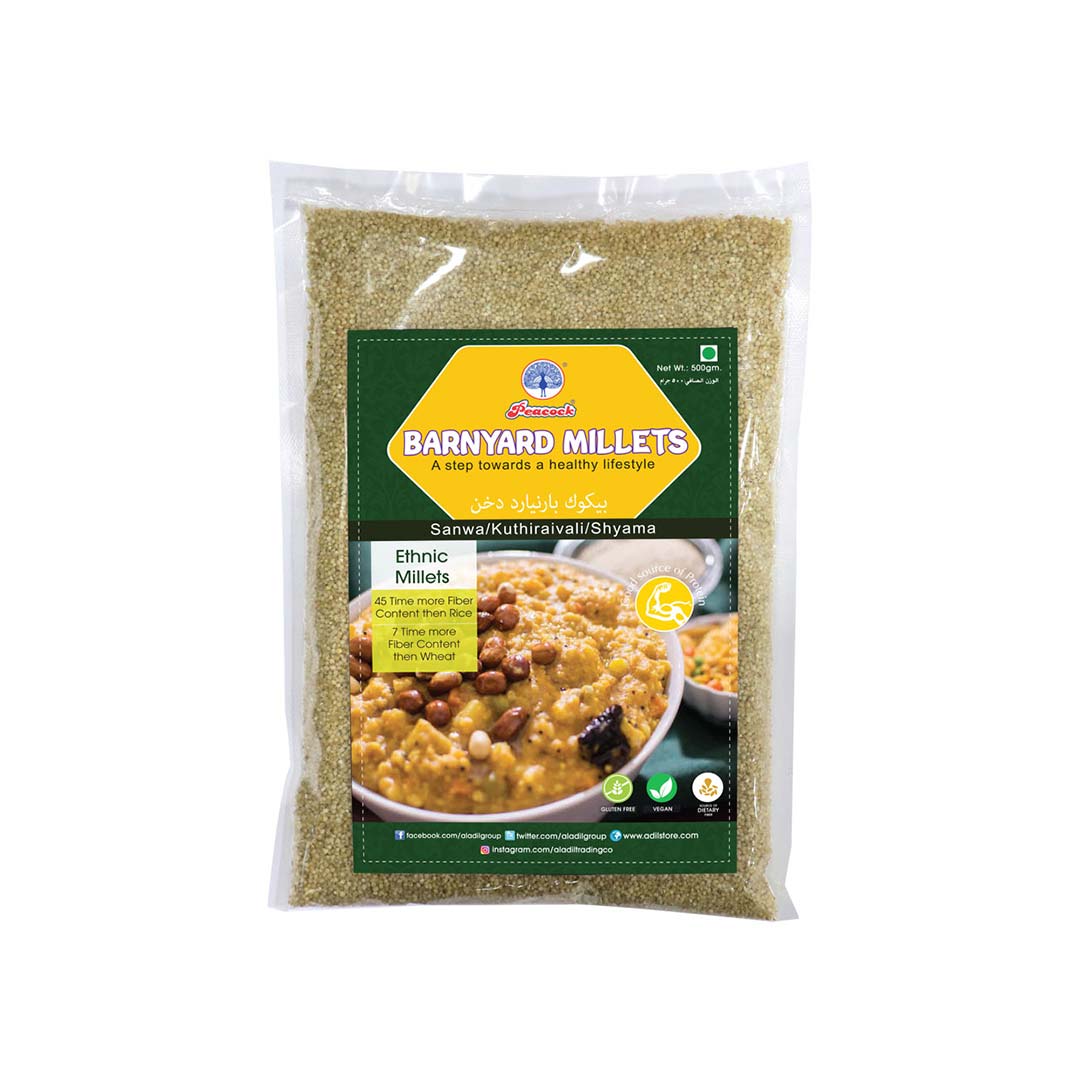 PEACOCK BARNYARD MILLETS  500 GM