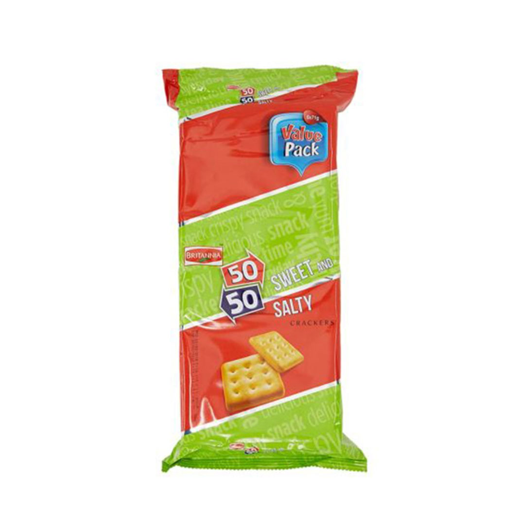 BRITANNIA 50-50 TASTY -TASTY VALUE PACK (71GMX6)