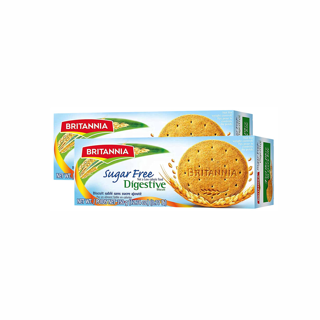 BRITANNIA DIGESTIVE SUGAR FREE 350 GM X 2