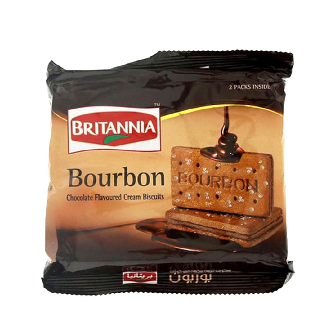 BRITANNIA BOURBON CREAM BISCUITS 200 GM