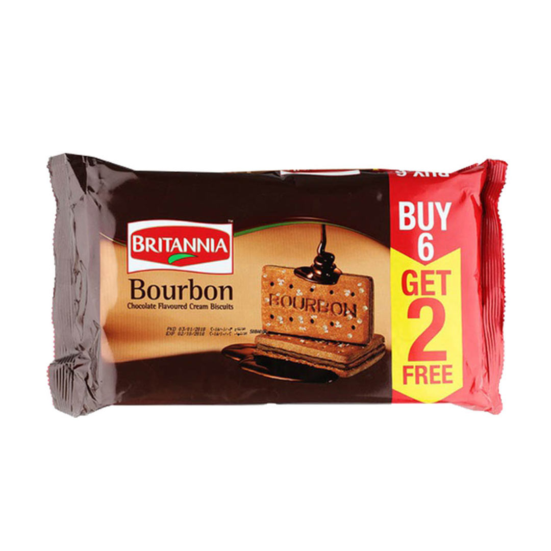 BRITANNIA BOURBON 100GM 6+2FREE 8X100GM