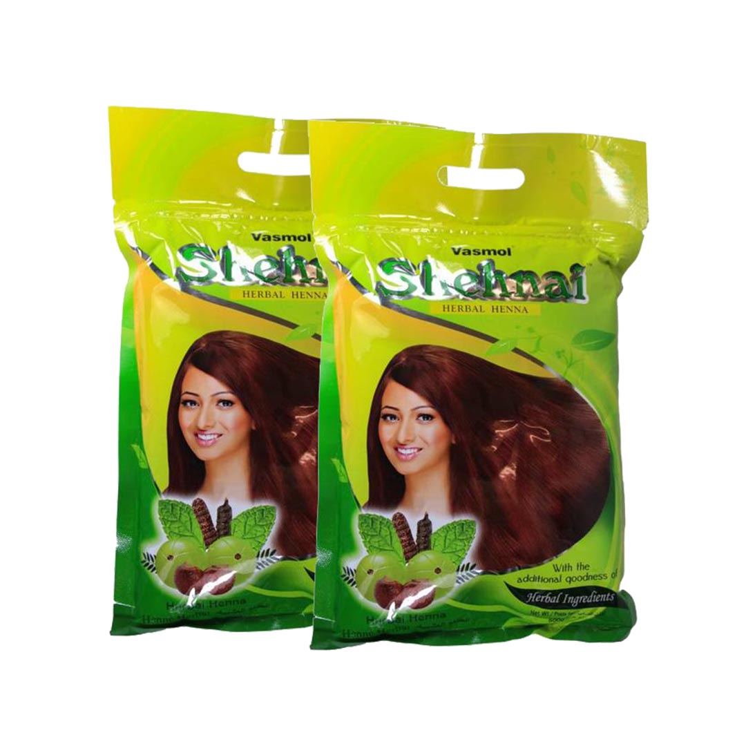 VASMOL SHEHNAI HENNA POWDER - DB 500G 1+1