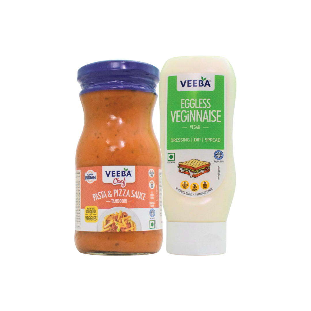 Veeba PZA PSTA 380GM + VEEBA VEGAINNESE 300GM