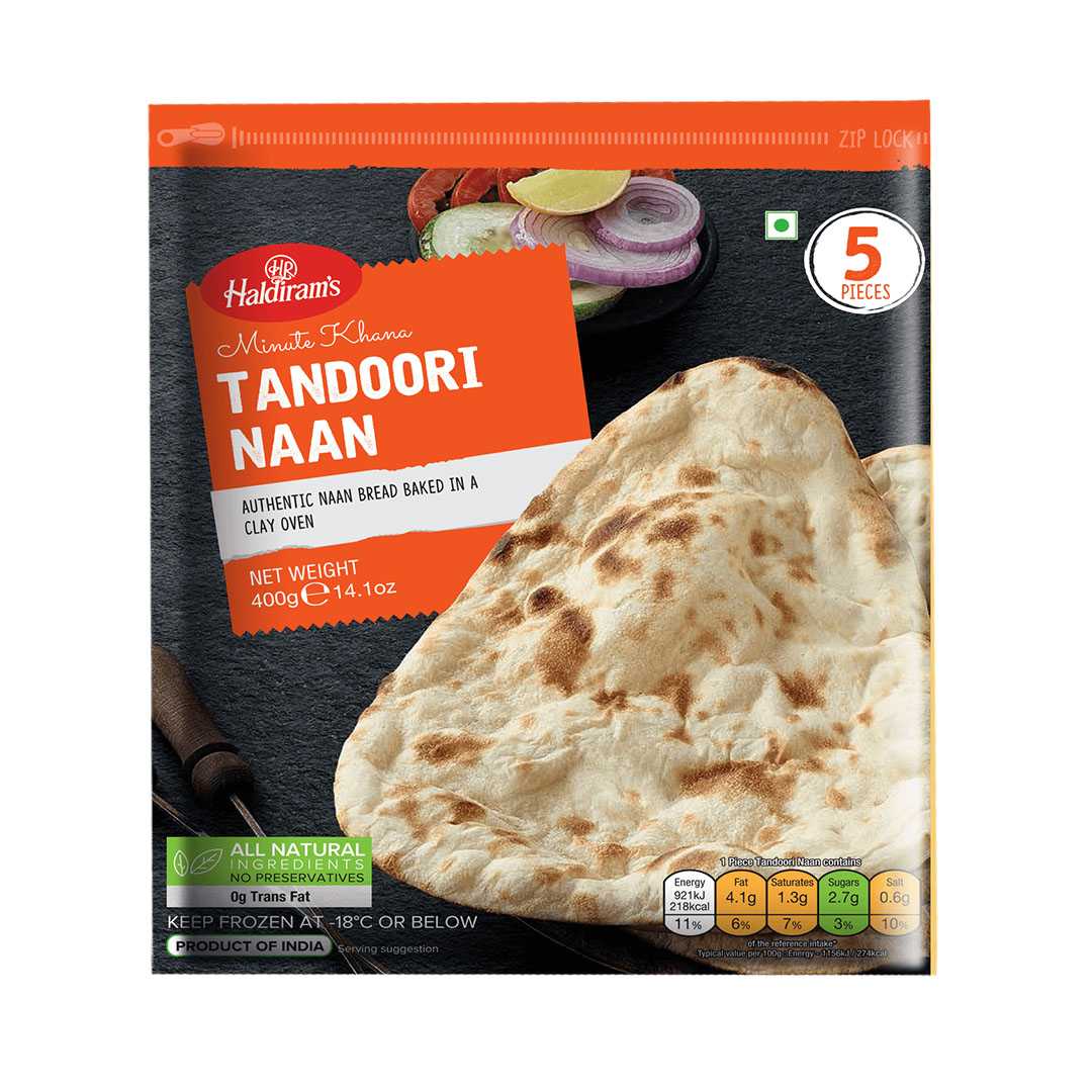 HALDIRAMS TANDOORI NAAN 400G