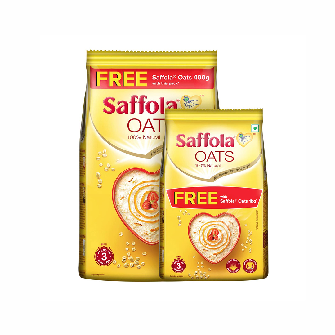 SAFFOLA NATURAL OATS 1KG