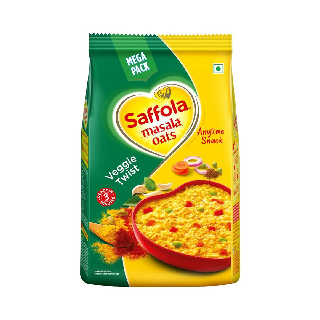 SAFFOLA VEGGIE TWIST MASALA OATS 500GM
