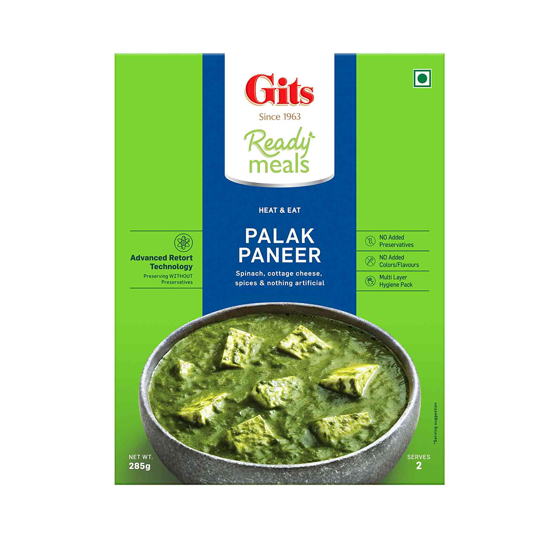 GITS READY MEALS PALAK PANEER 285 GM