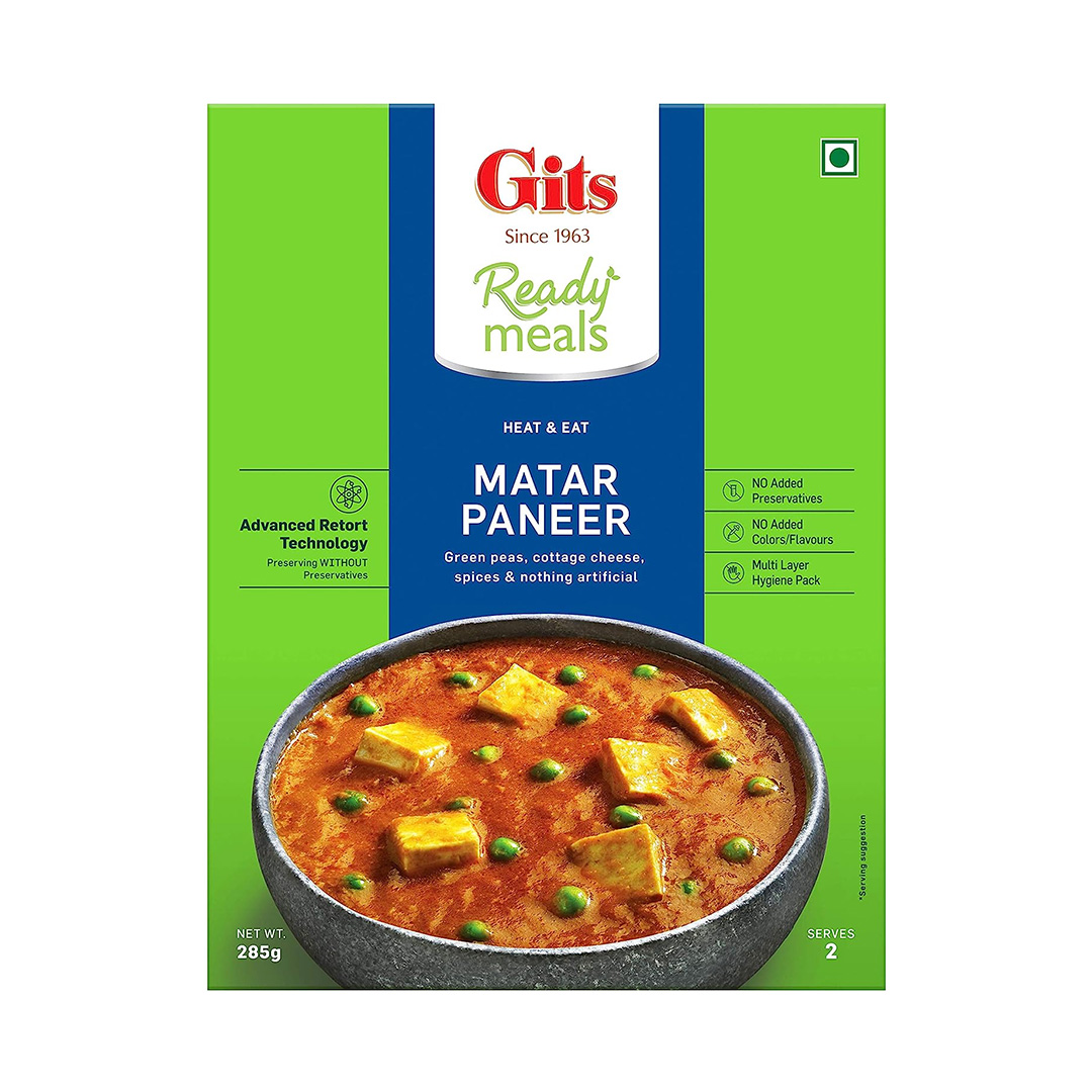 GITS READY MEALS MATAR PANEER 285 GM