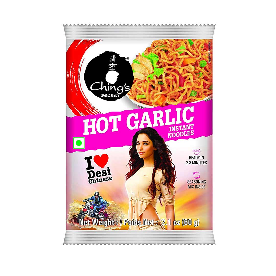 CHINGS HOT GARLIC NOODLES 60G