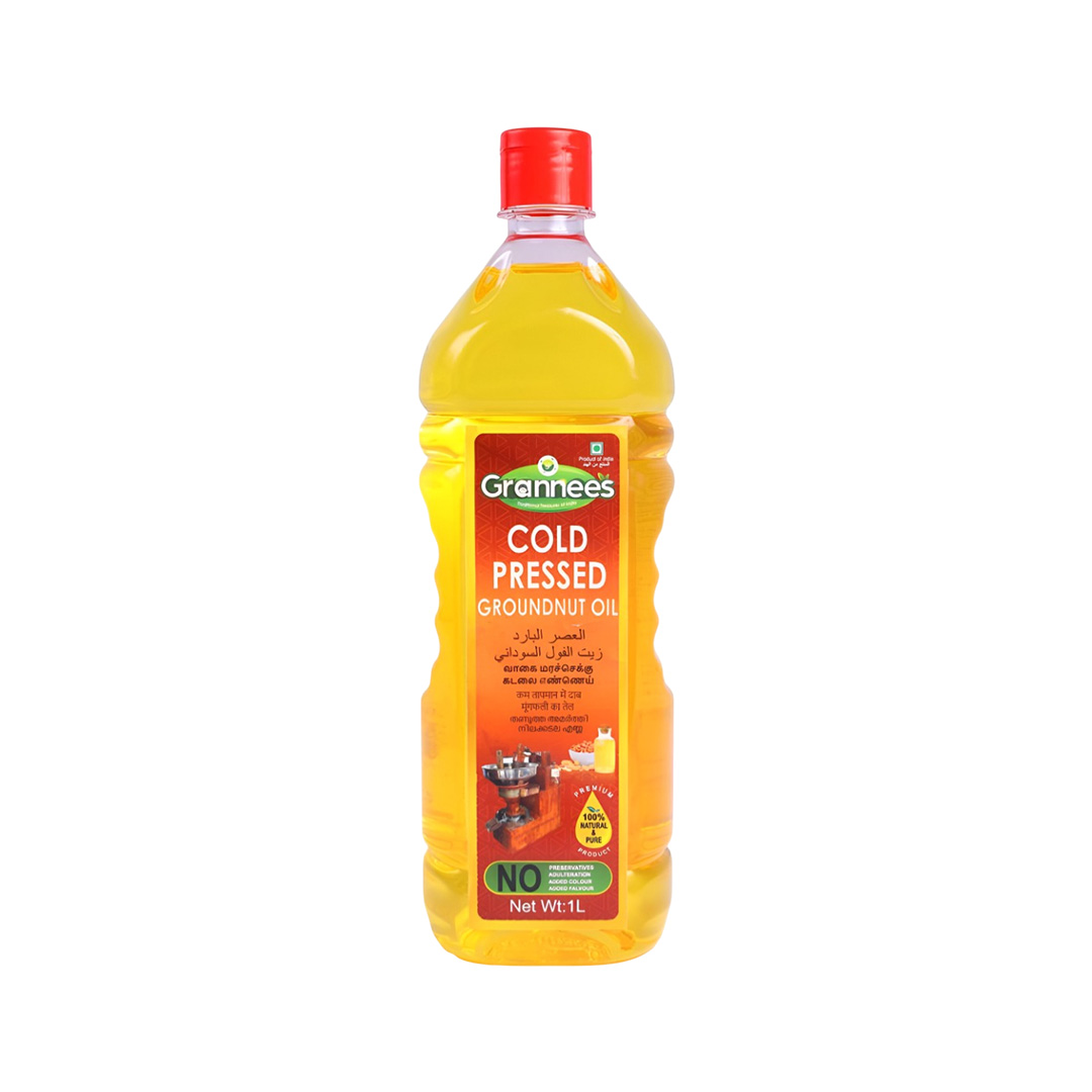 GRANNEES COLD PRESSED GROUNDNUT OIL 1LTR