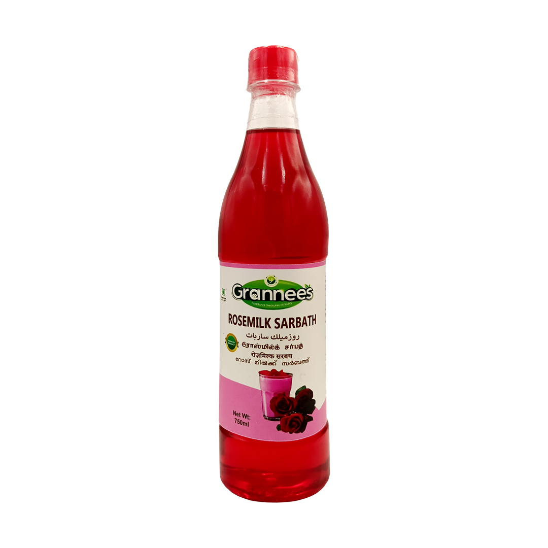 GRANNEES ROSEMILK SARBATH 750ML