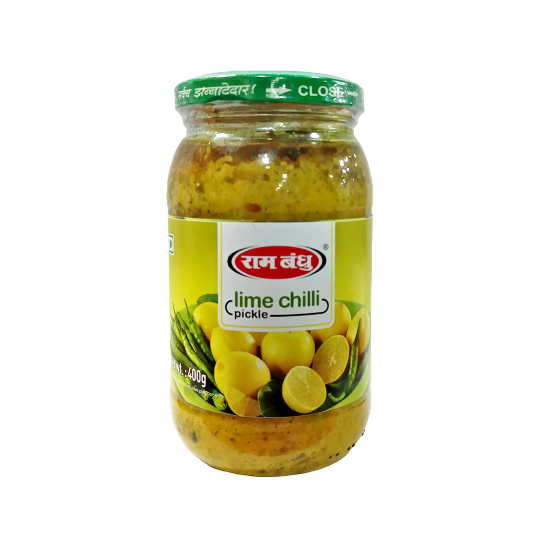 RAM BANDHU LIME CHILLI PICKLE 400 GM