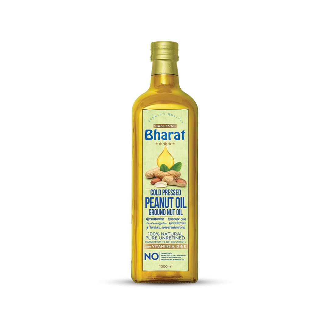 BHARAT COLD PRESSED GROUNDNUT OIL-1 LTR