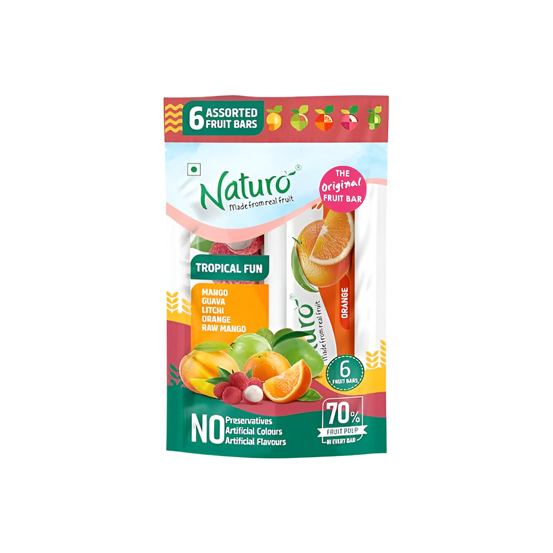 NATURO TROPICAL FUN MINI POUCH 42G (6PC)