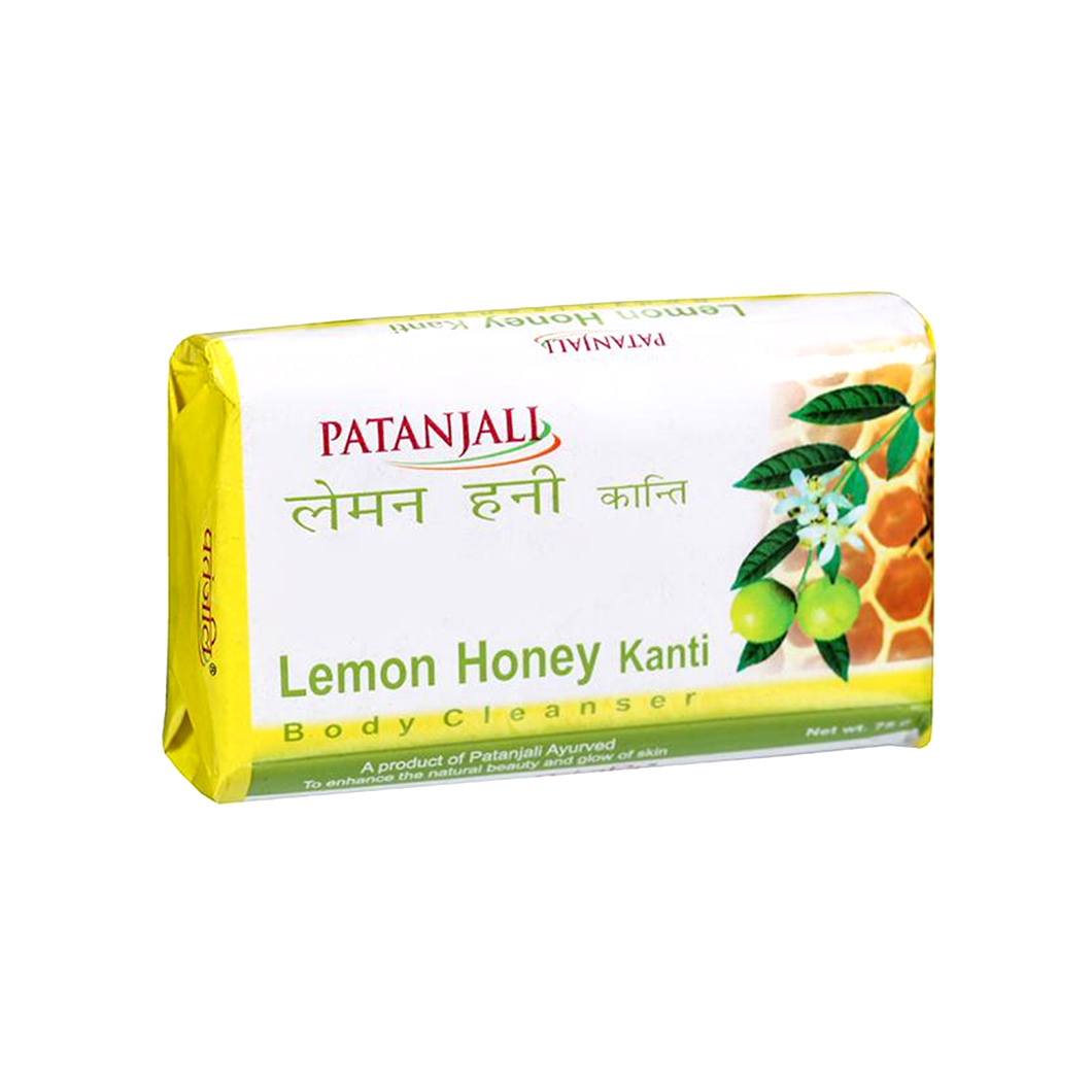 PATANJALI SOAP LEMON HONEY BODY CLEANSER 75GM