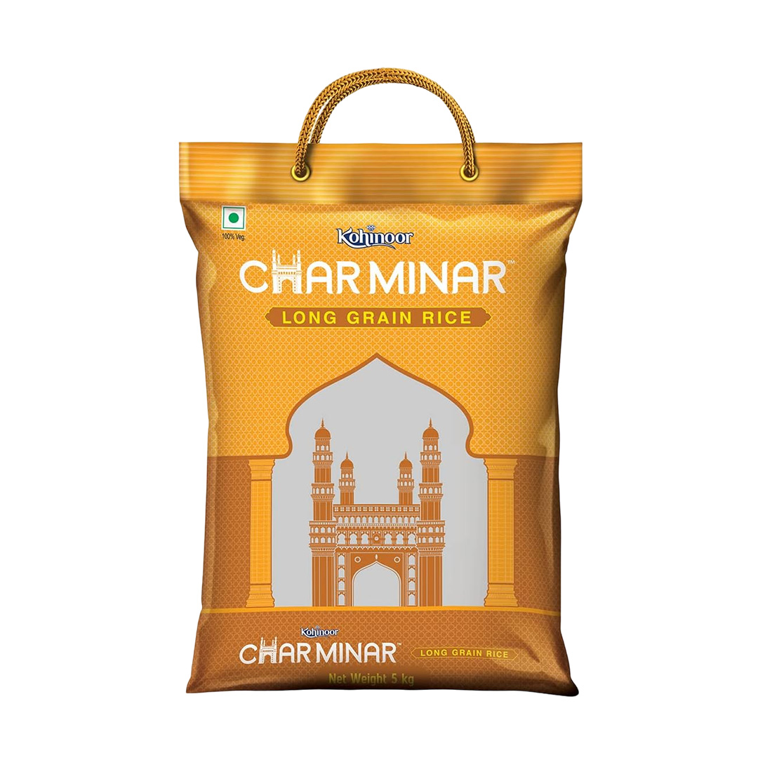 KOHINOOR CHARMINAR LONG GRIAN BASMATI RICE 5KG