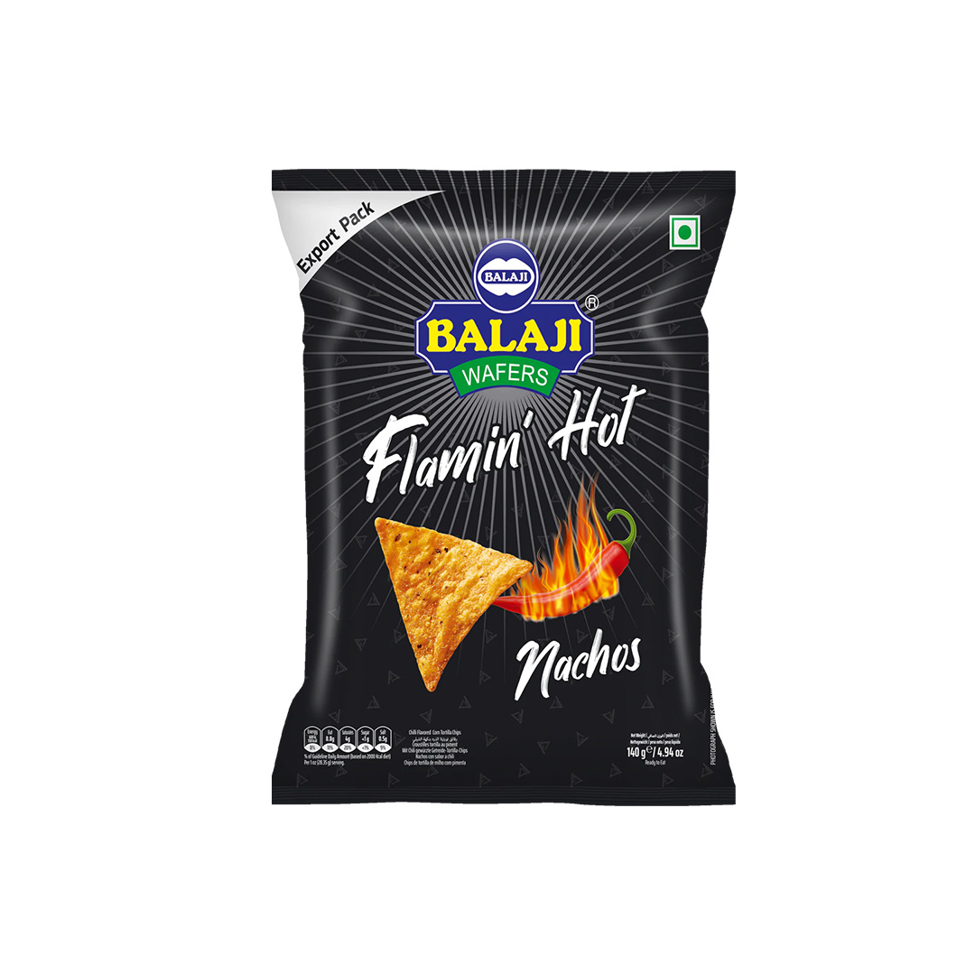 BALAJI WAFERS FLAMIN HOT NACHOS 140GM