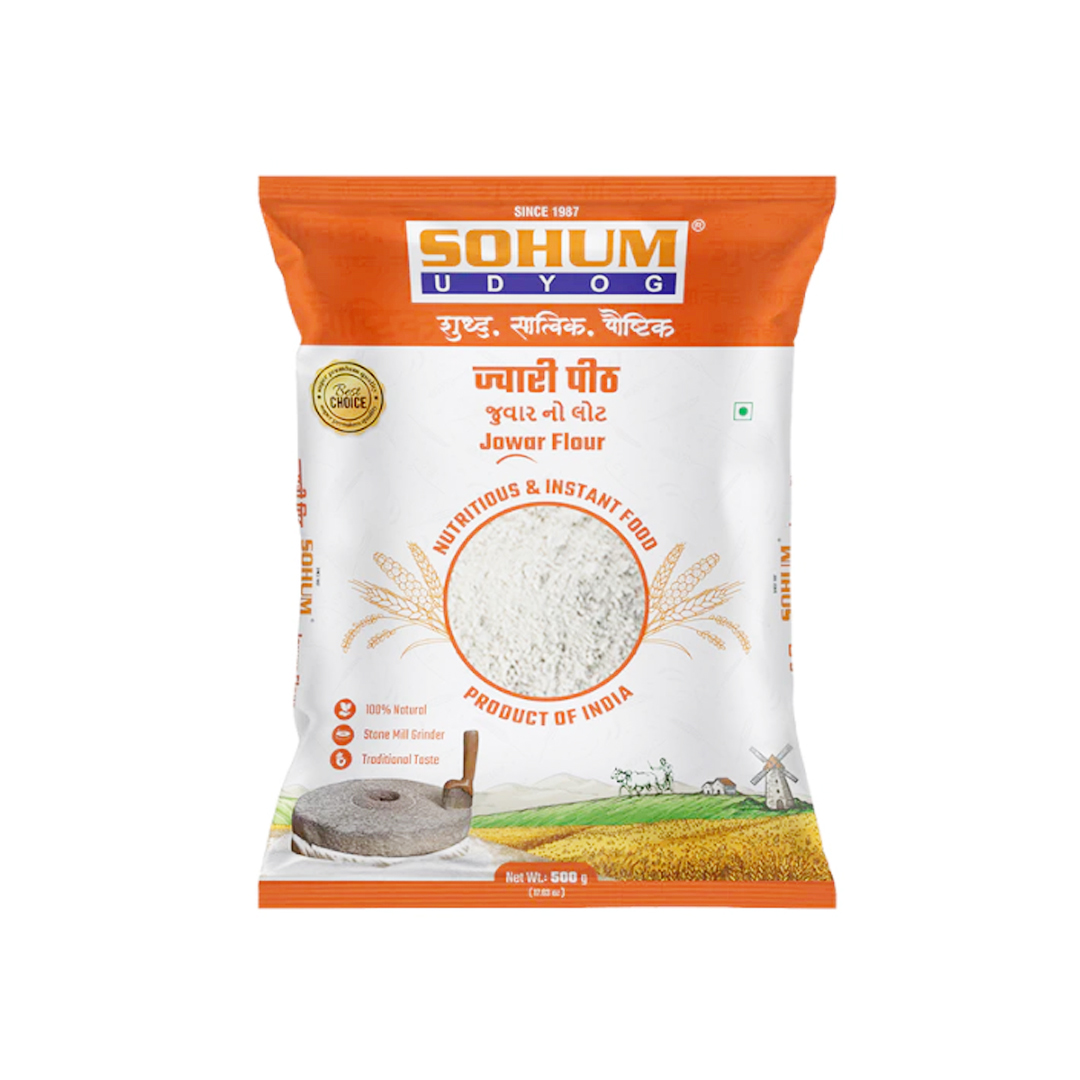 SOHUM JAWAR ATTA 500 GM