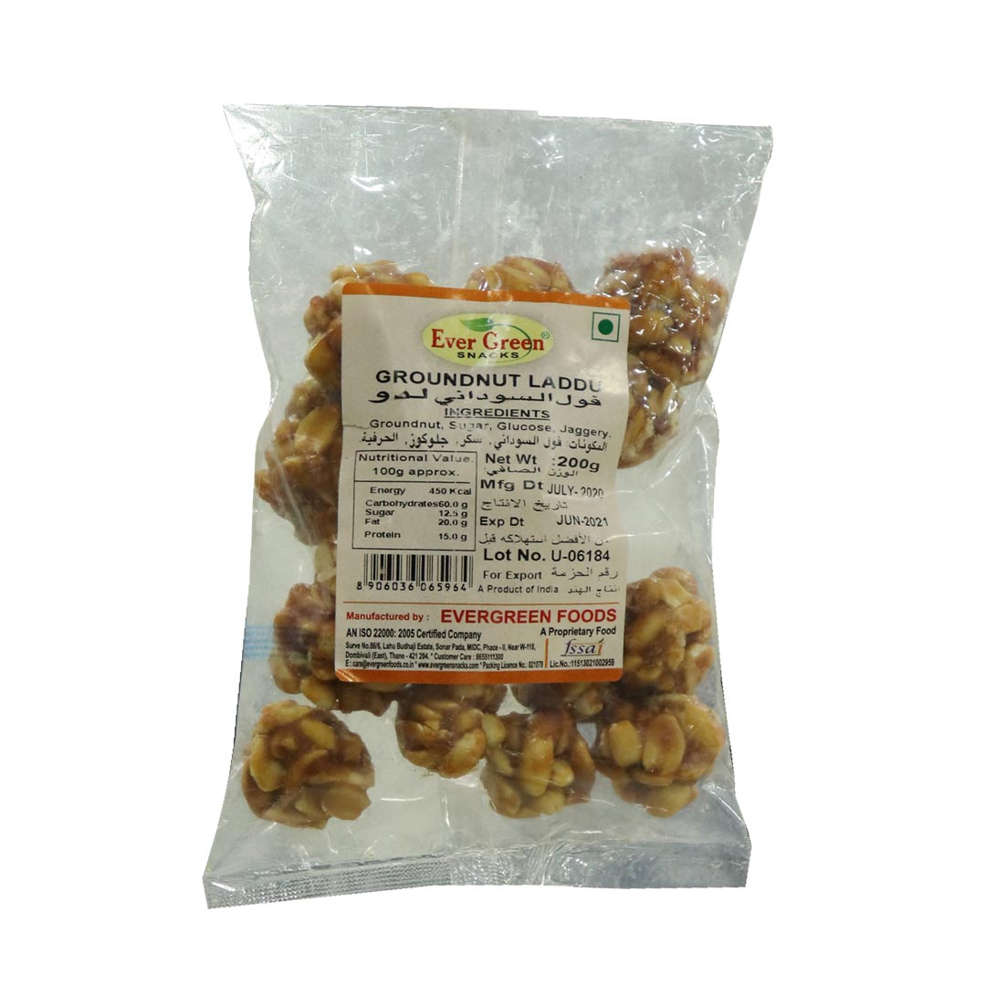 EVERGREEN GROUNDNUT LADDU 200G