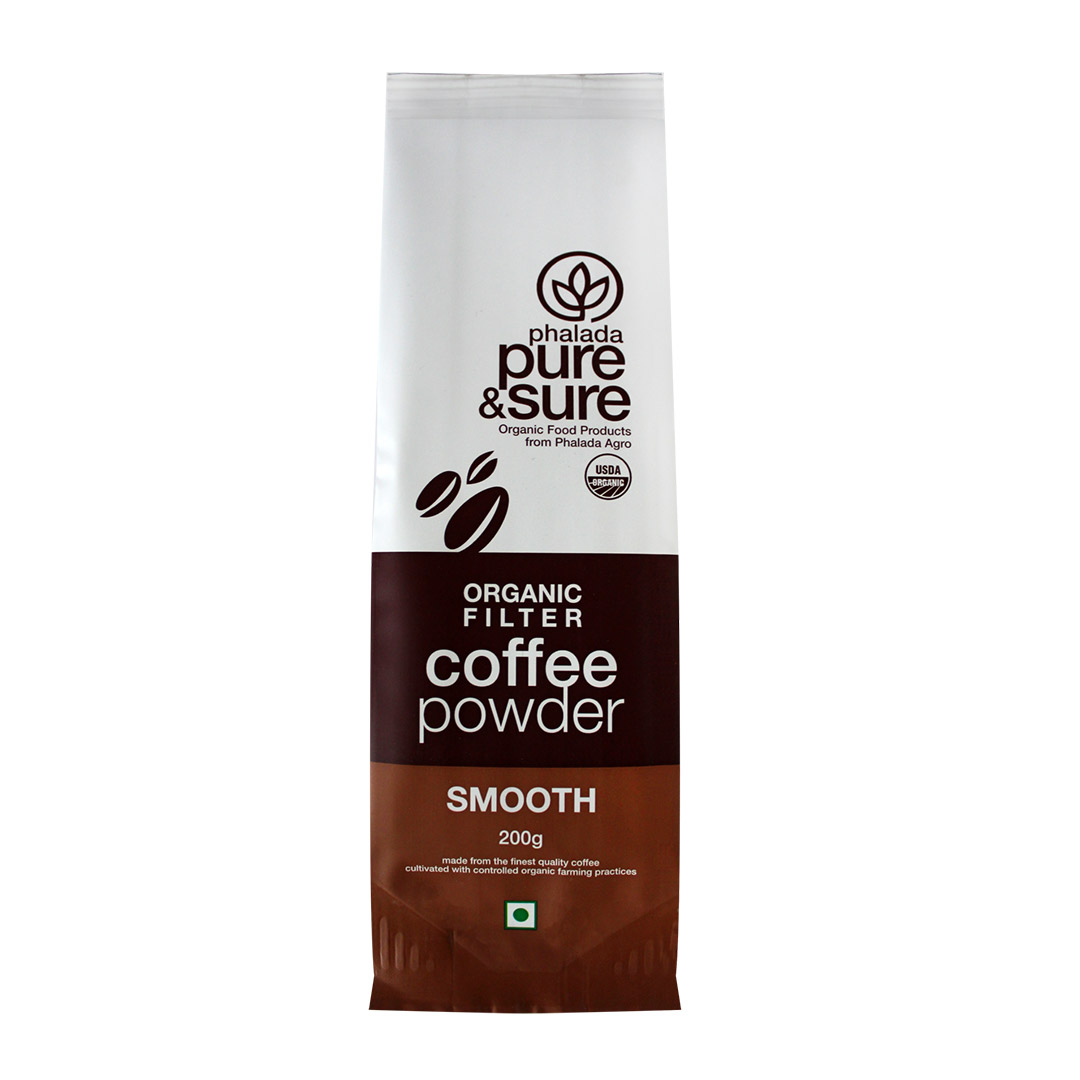 ORG PURE & SURE COFFEE POWDER  SMOOTH200GM