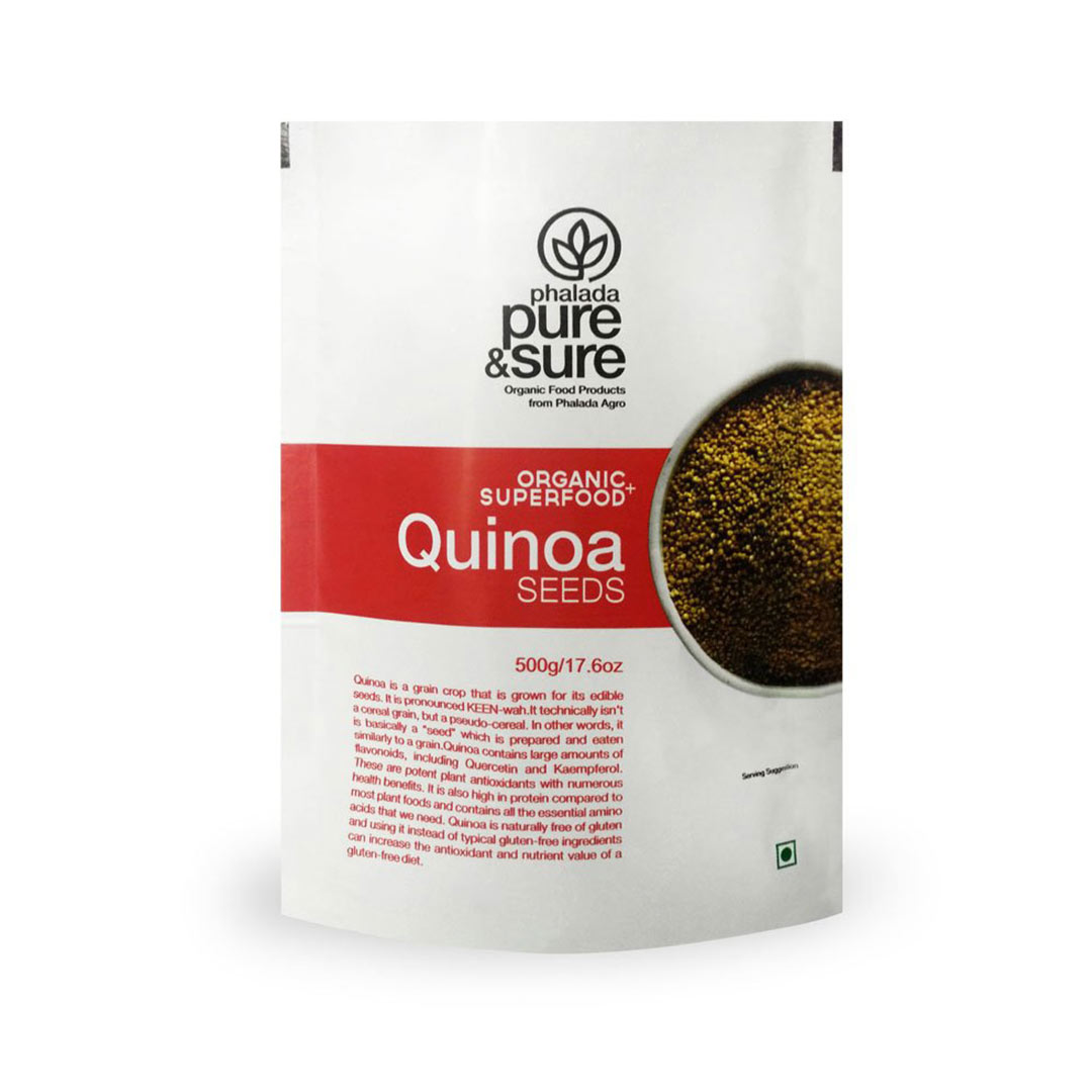 ORG PURE & SURE QUINOA SEEDS  500GM