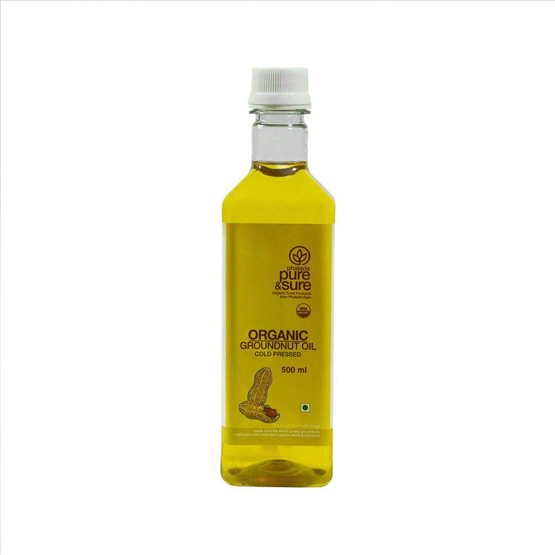 ORG PURE AND SURE GROUND NUT OIL500 ML