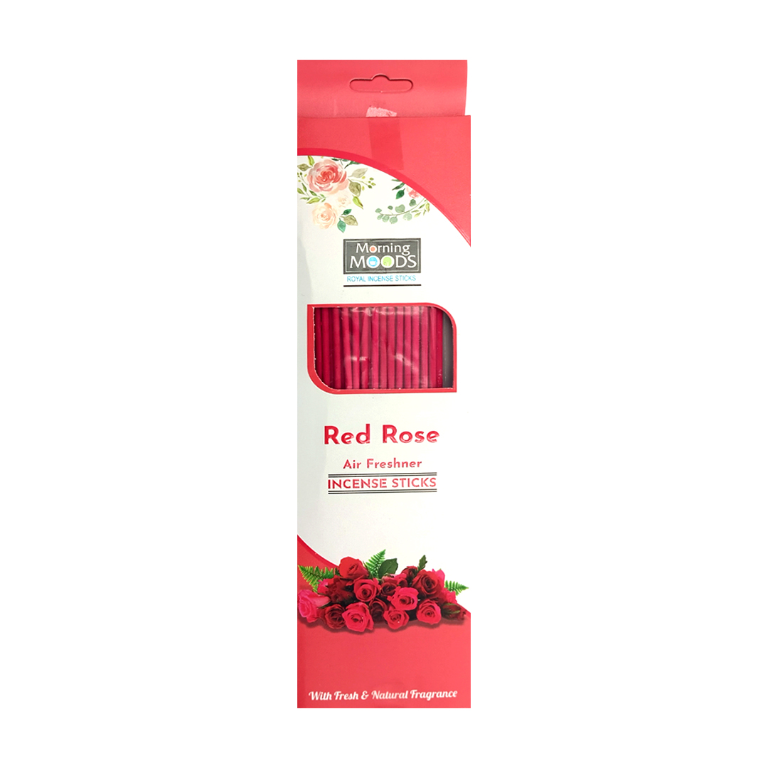 MORNING MOODS RED ROSE INCENSE STICKS 45 GM