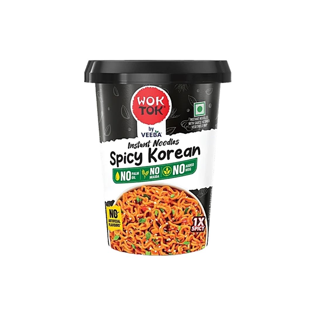 Veeba Wok Tok Instant Noodles Spicy Korean 75.5G