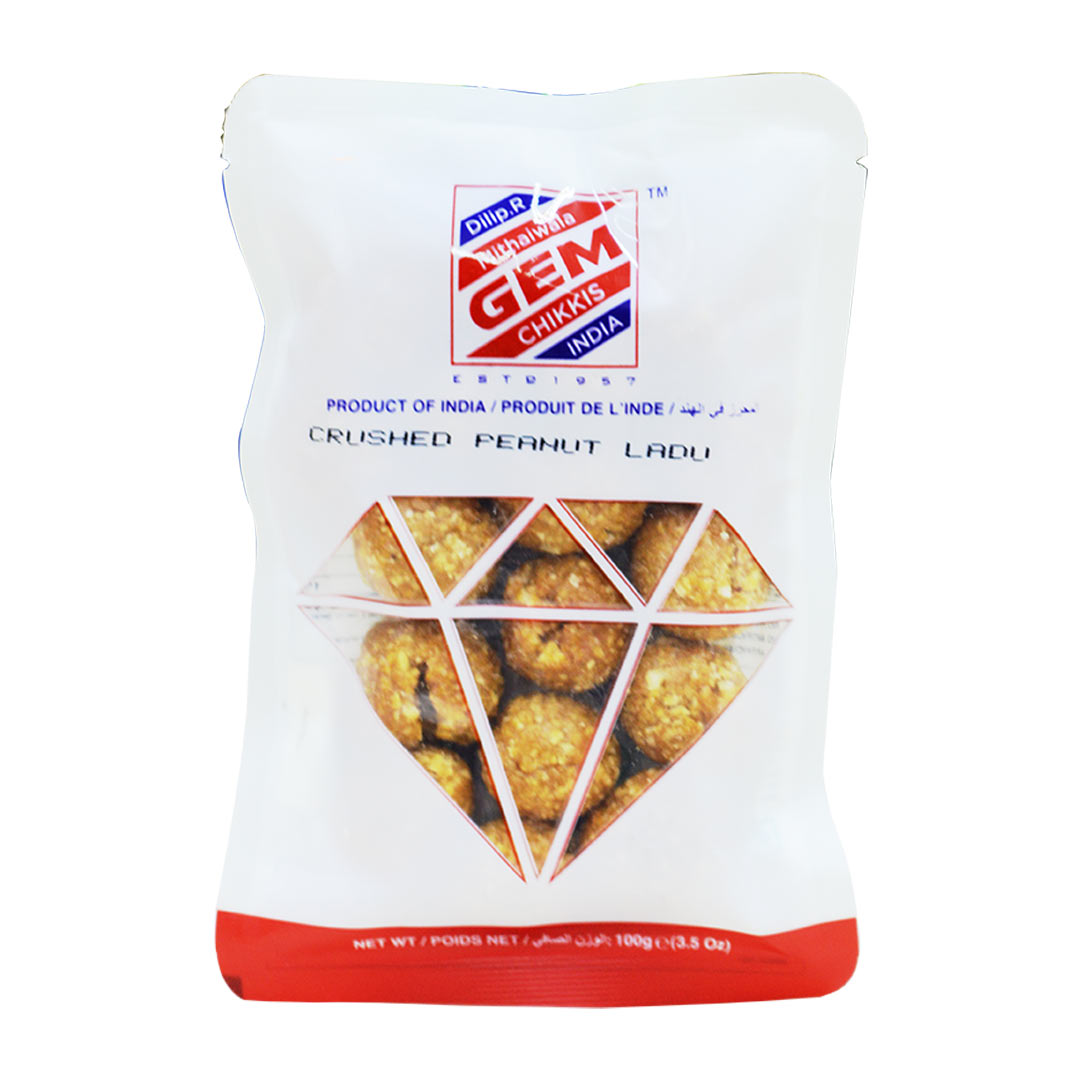 GEMS CRUSHED PEANUT LADDU 100GM