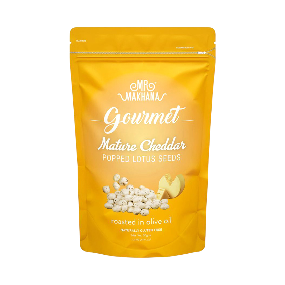MR MAKHANA GORMET MATURE CHEDDAR 50 GM