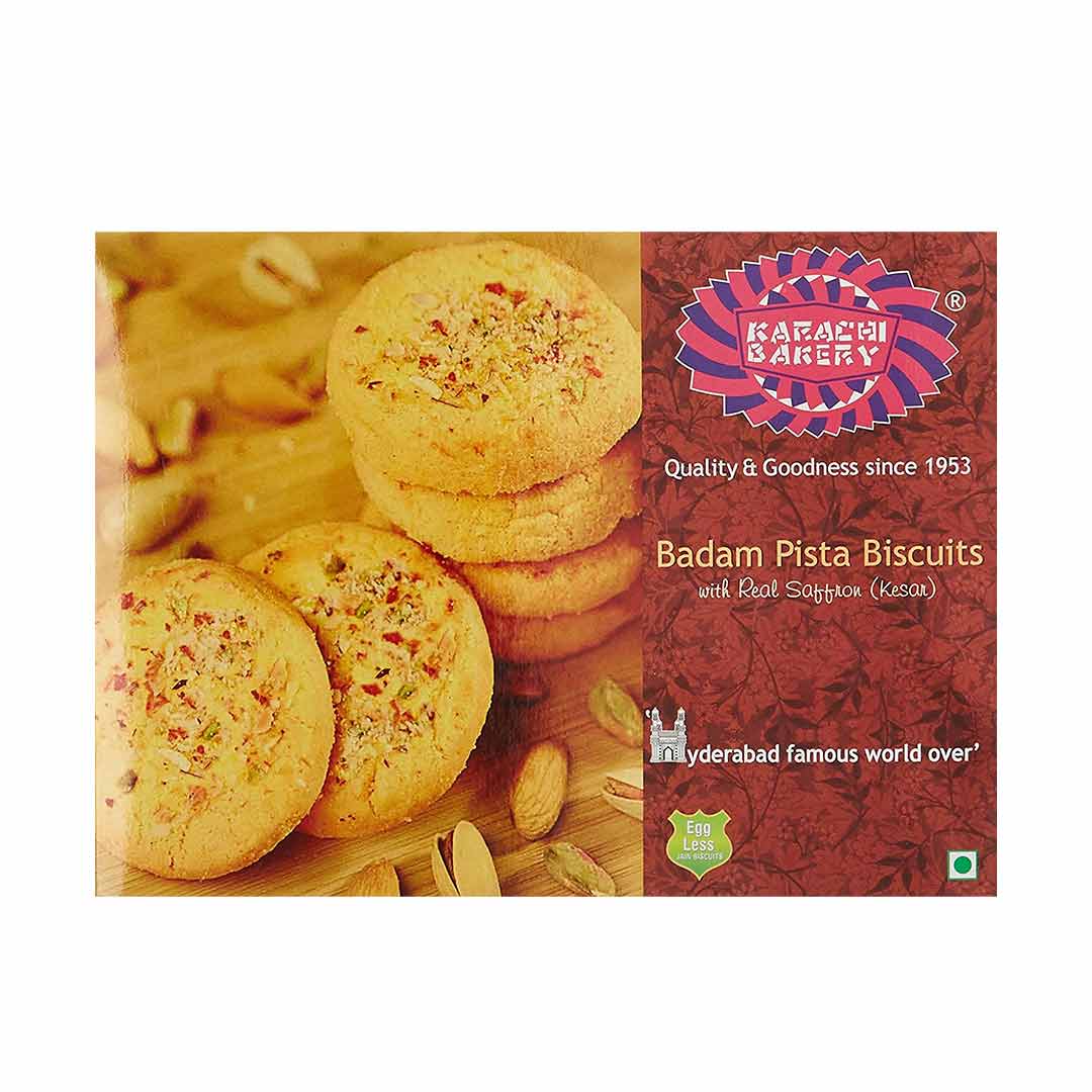 KARACHI BAKERY PISTA ALMOND BISCUITS 500GM