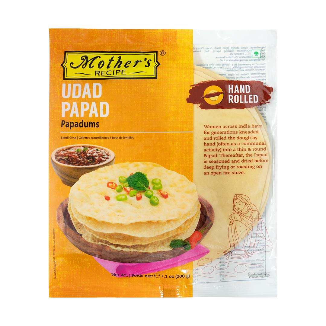 M/REC HAND ROLLED UDAD PAPAD 200 GM