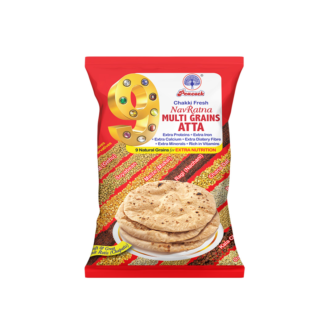 PEACOCK NAVARATNA MULTIGRAIN ATTA 1KG