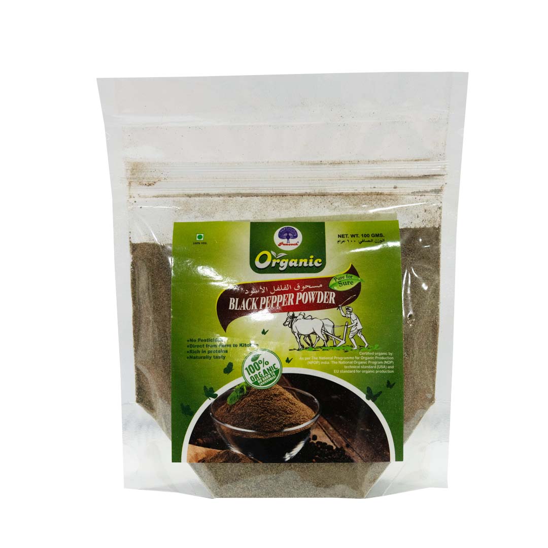ORGANIC BLCK PAPER PWD 100GM