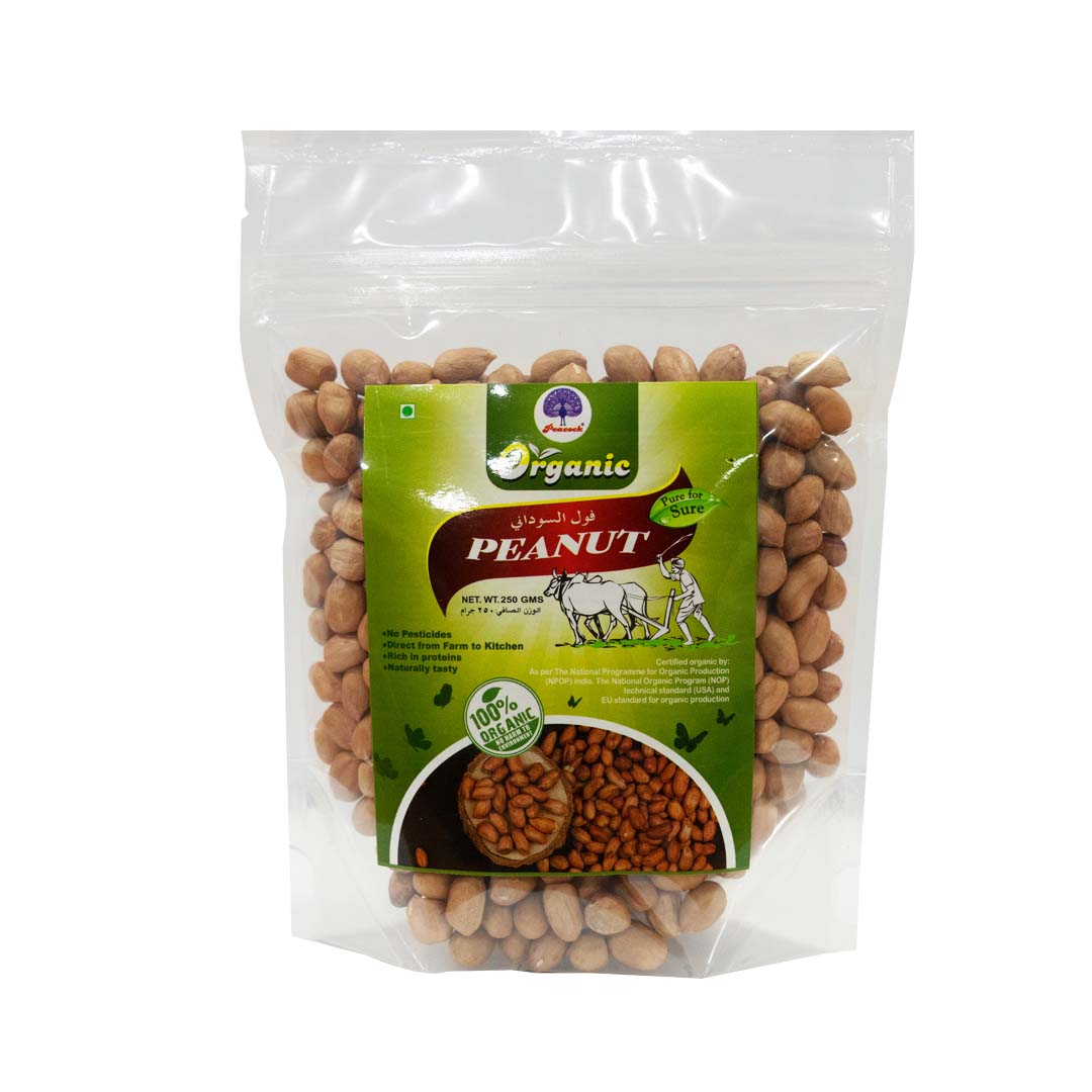 PEACOCK ORGANIC PEANUT 250GM