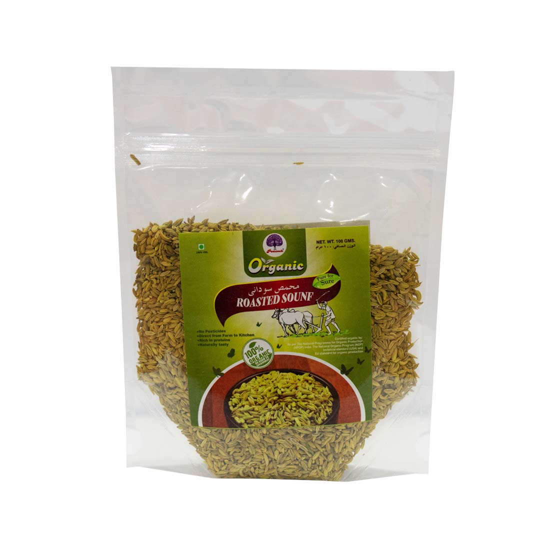 ORGANIC ROASTED SOUNF 100GM
