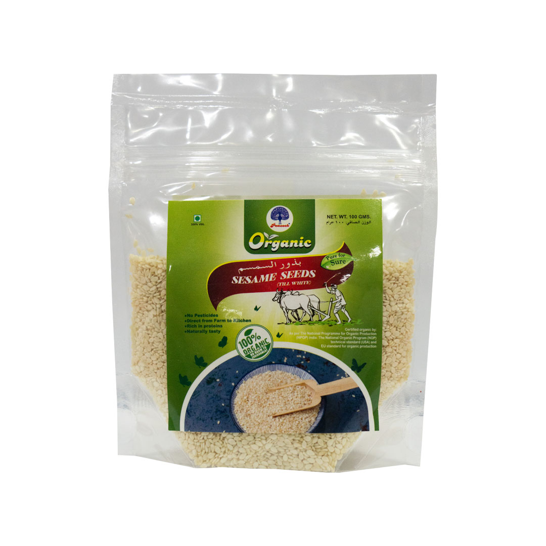 PEACOCK ORGANIC SESAME SEED 100GM