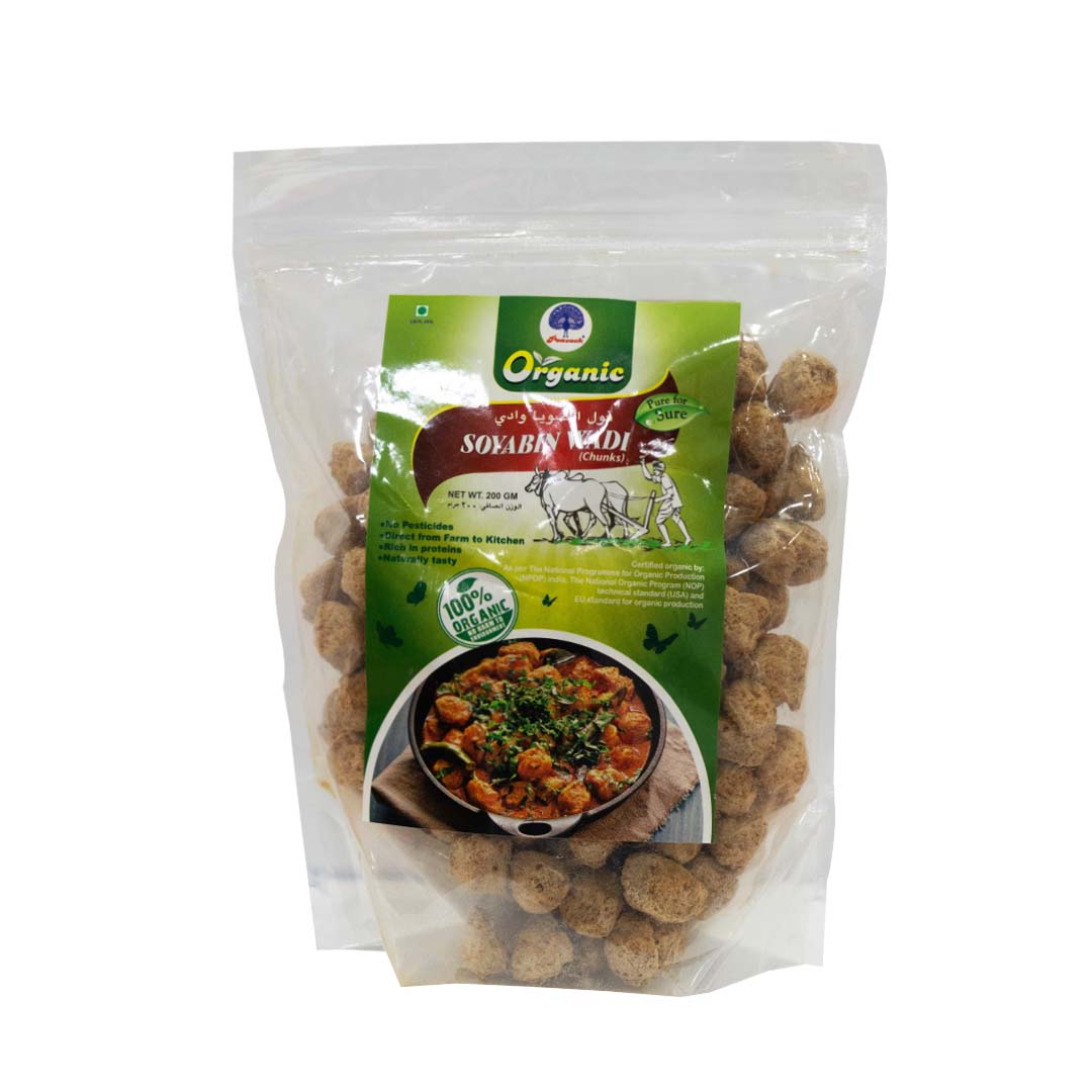 PEACOCK ORGANIC SOYABEAN WADI 200GM