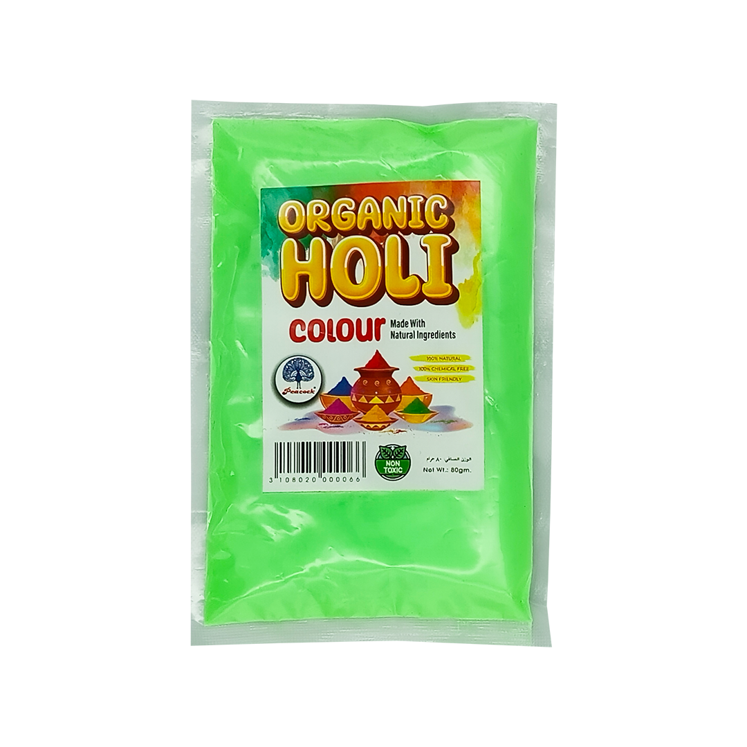 ORGANIC HOLI COLOUR 80GM (GREEN)