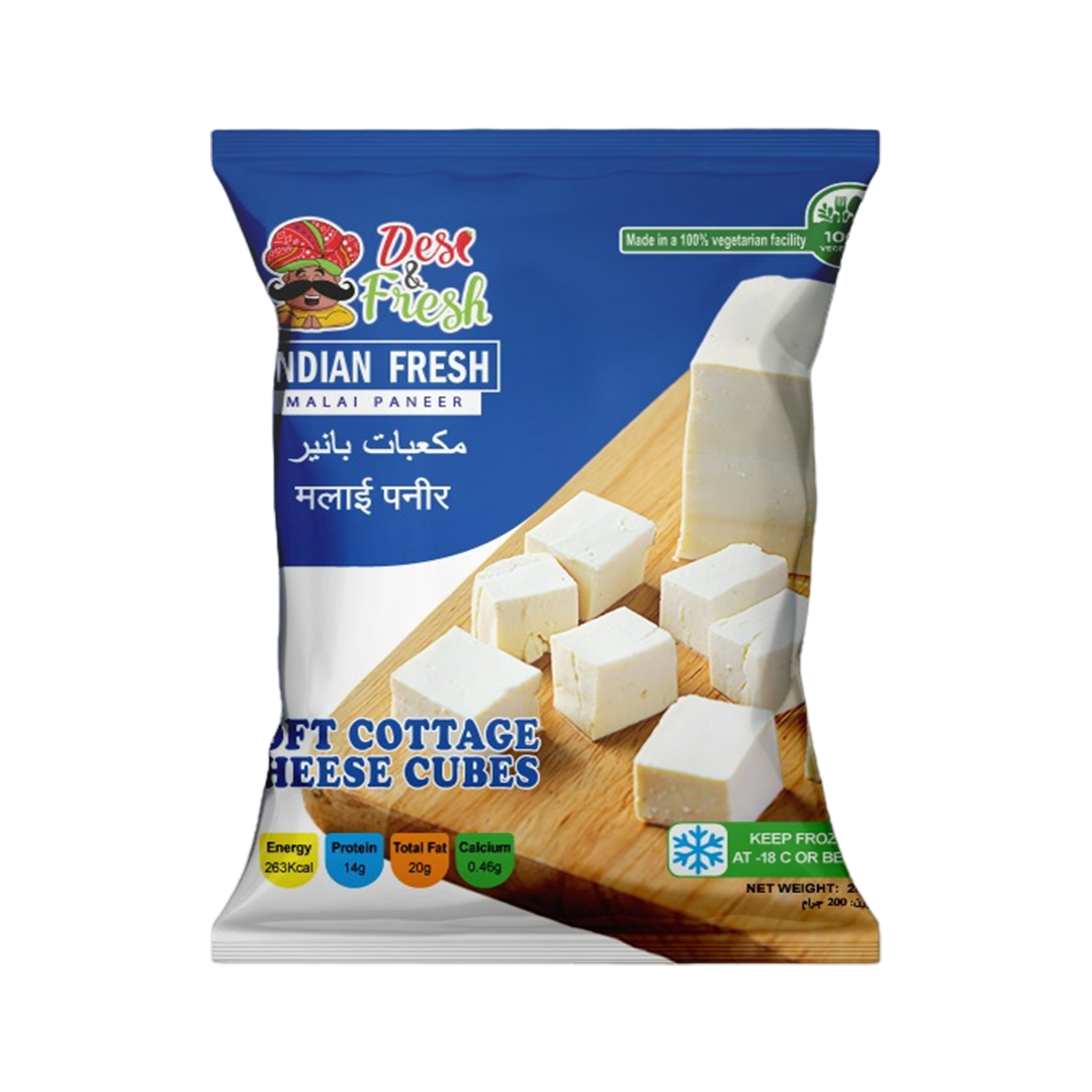 DESI & FRESH MALAI PANEER CUBES 200GM